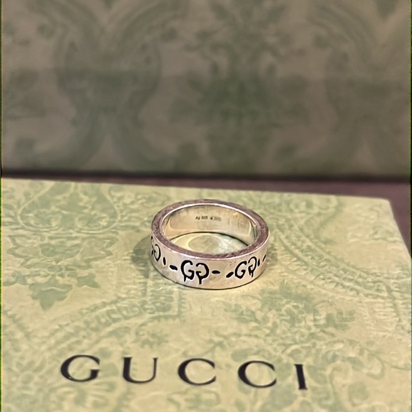 Gucci ghost ring (size 12)- silver - Picture 1 of 6